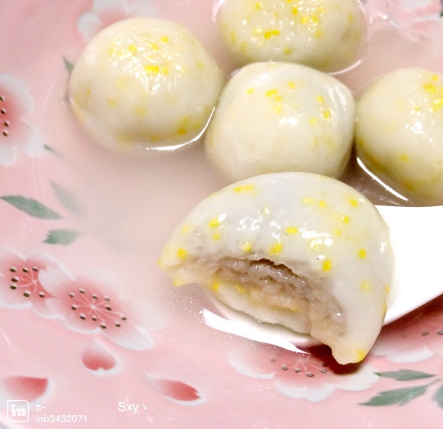 s星妤做的香芋汤圆