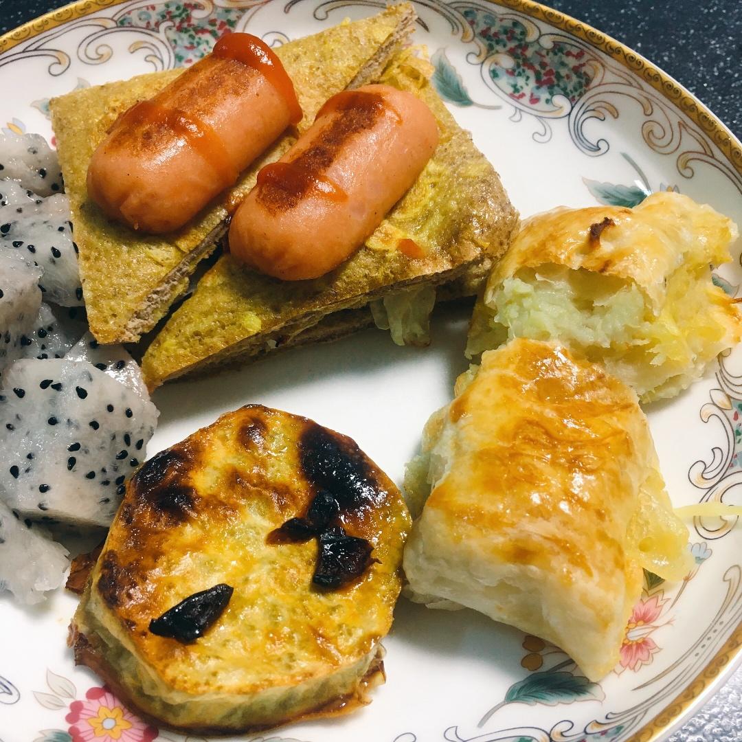 巨好吃❗巨简单❗酥到掉渣的手抓红薯酥饼。