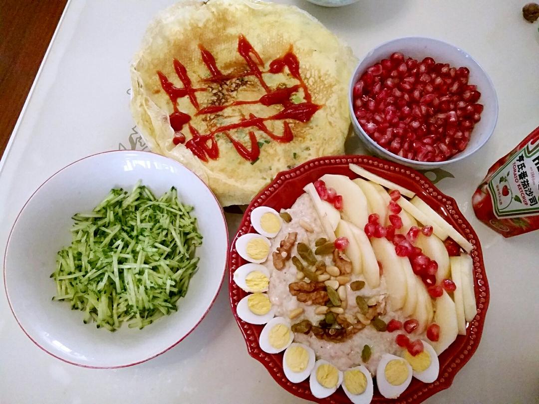 各式早餐牛奶燕麦粥