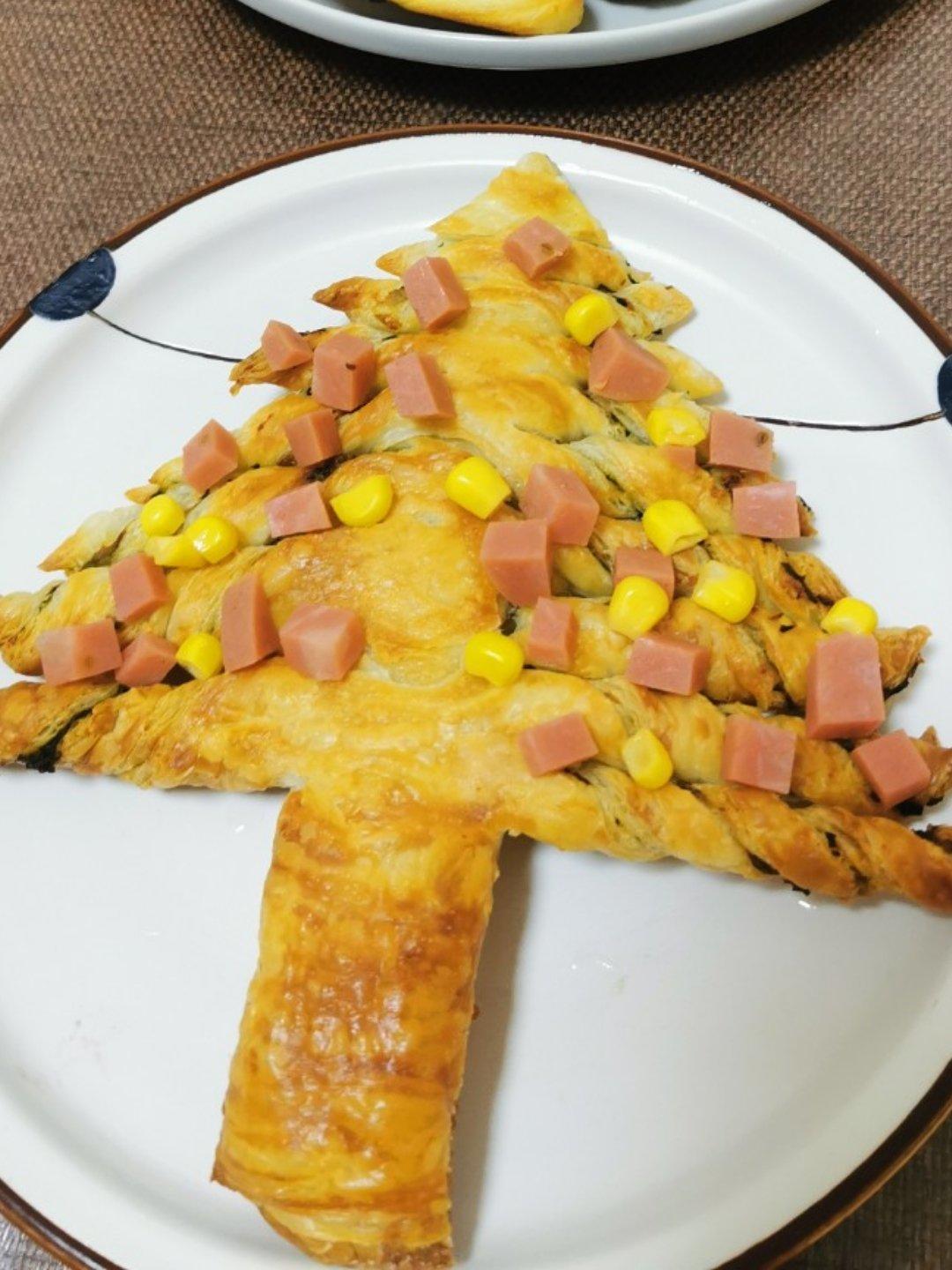 手抓饼菠菜圣诞树🎄酥到掉渣免揉简单快手