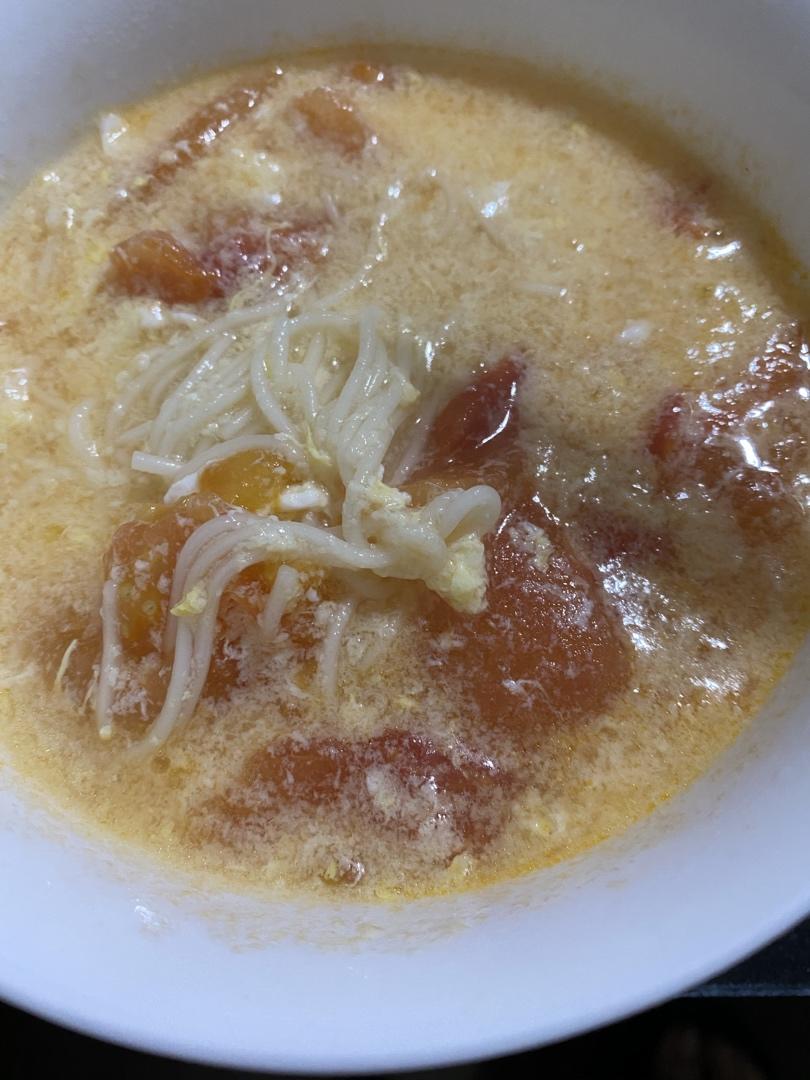 恨不得抱着锅舔的番茄鸡蛋面