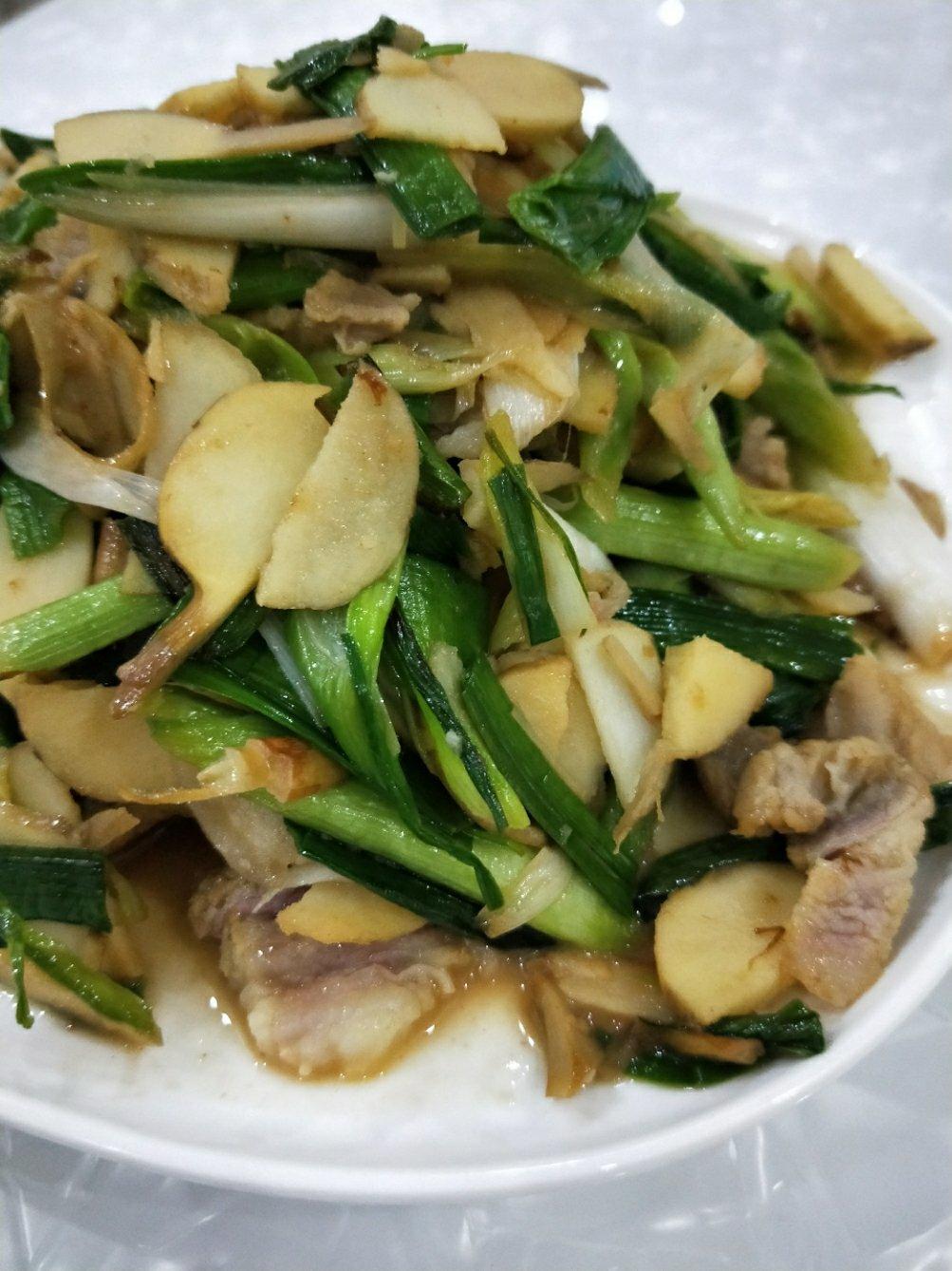 fantastic-nana做的茨菇炒肉片