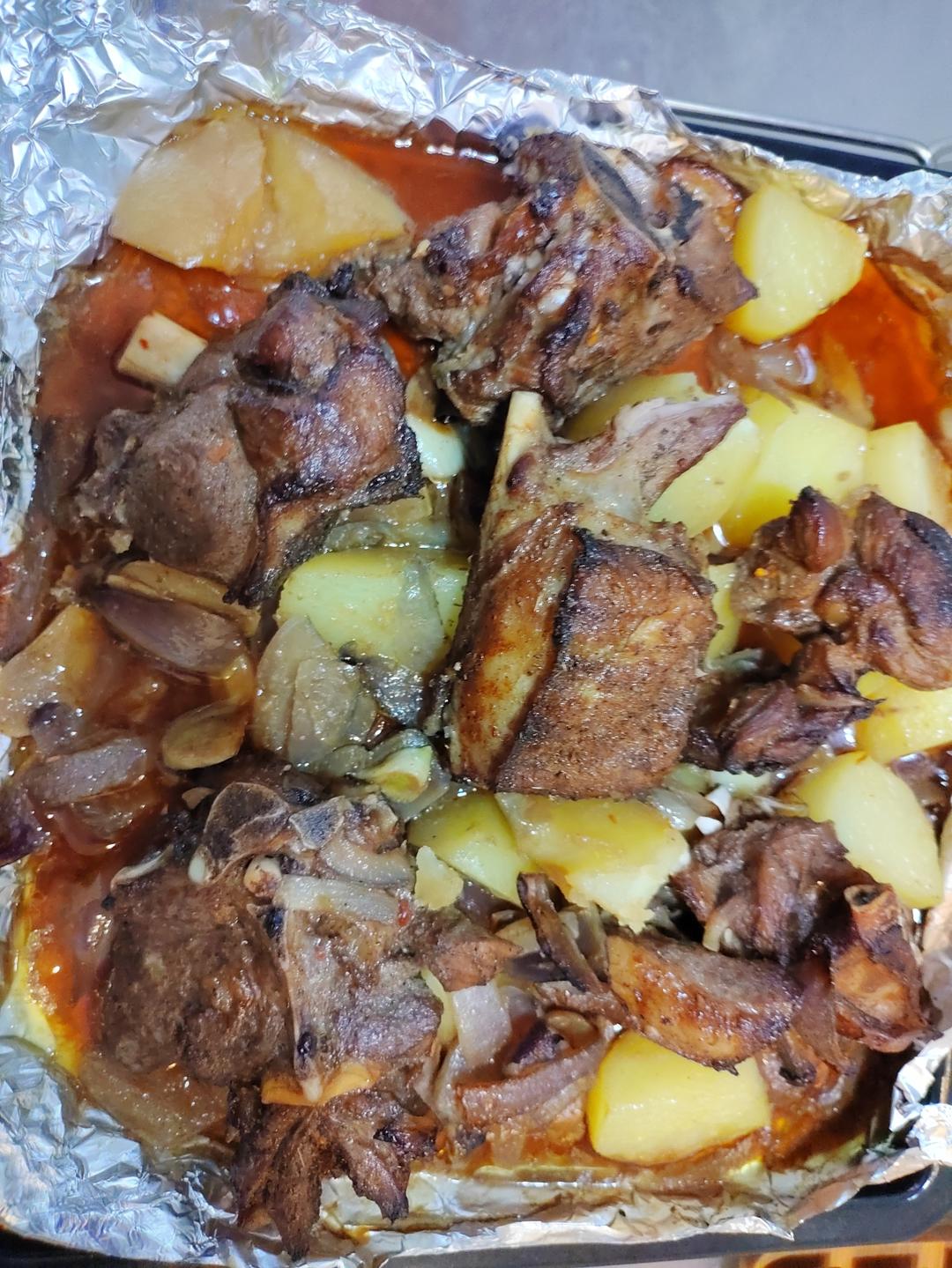 超好吃的烤羊排烤箱版