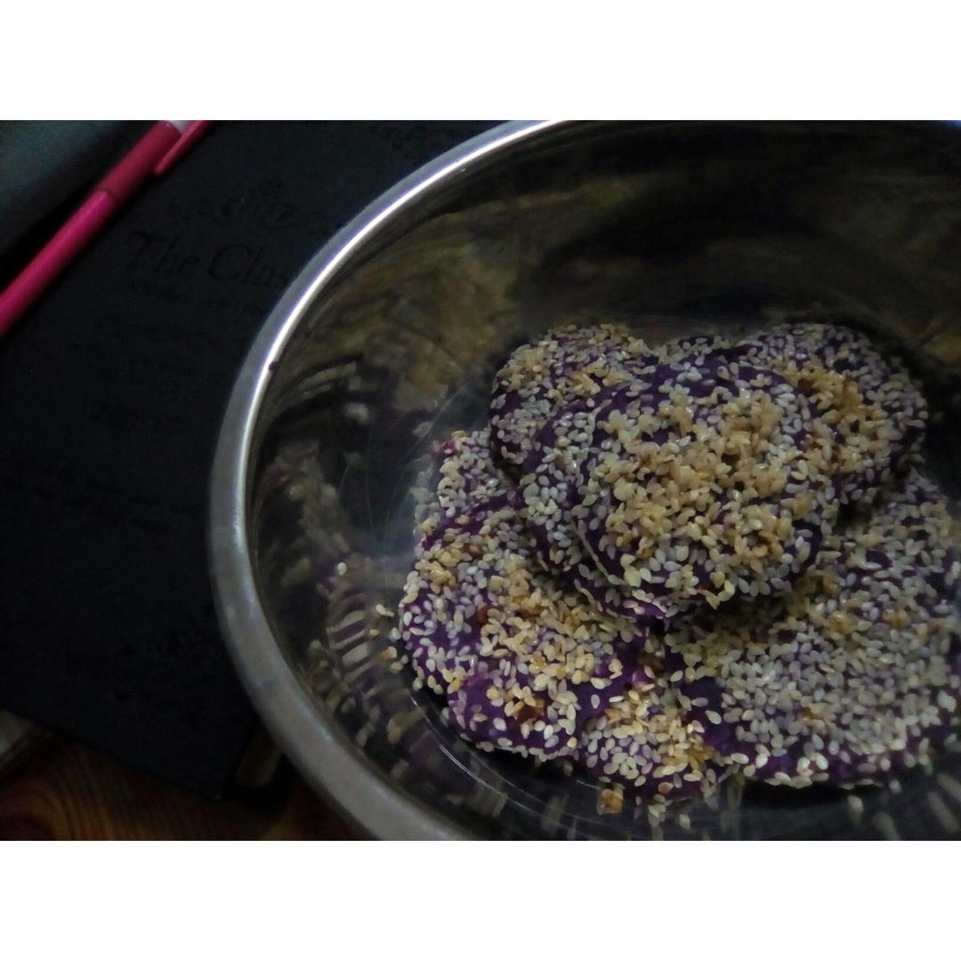 平底锅紫薯饼