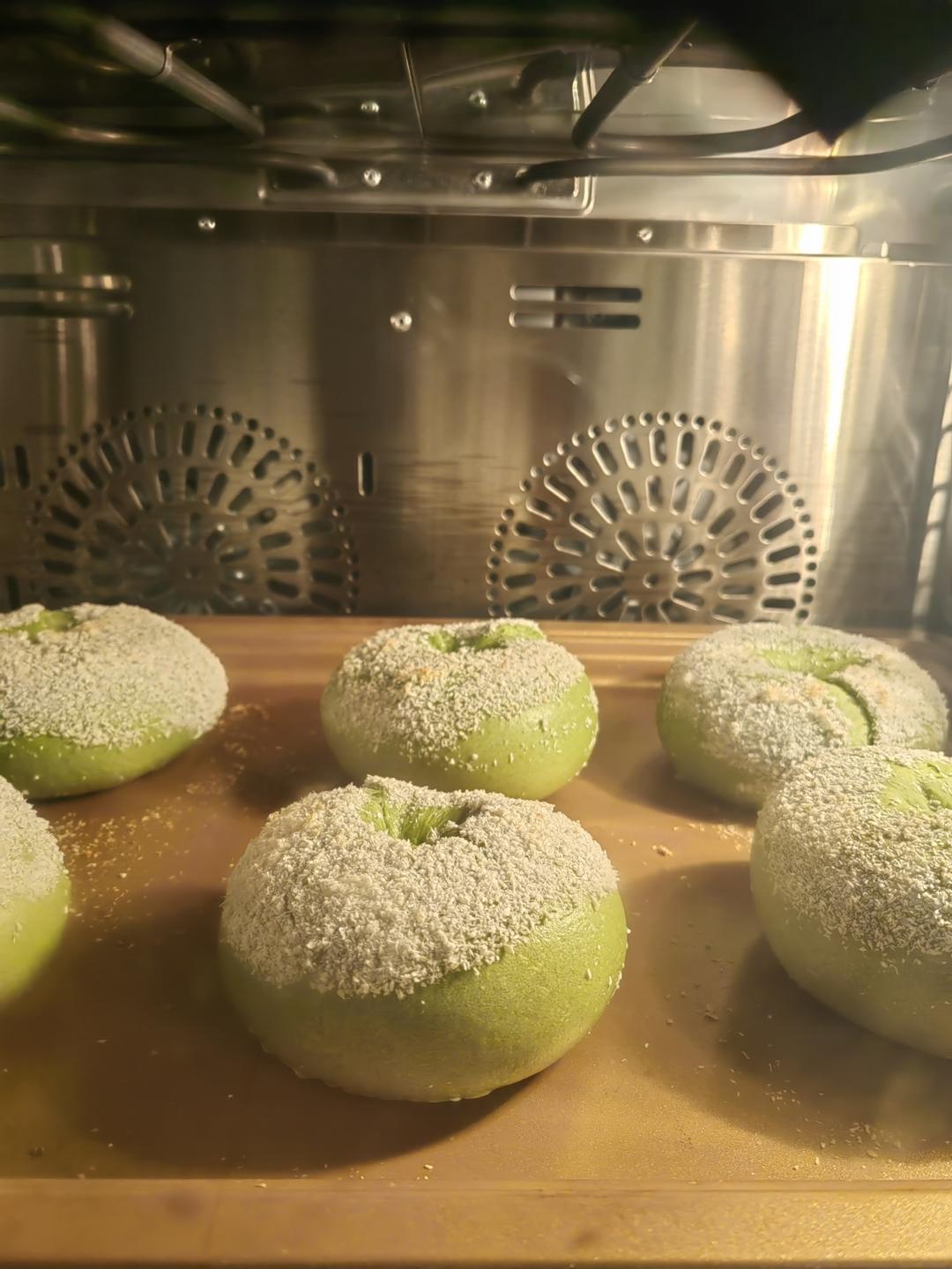 斑斓椰椰乳酪贝果🥥清新治愈搭配🌿