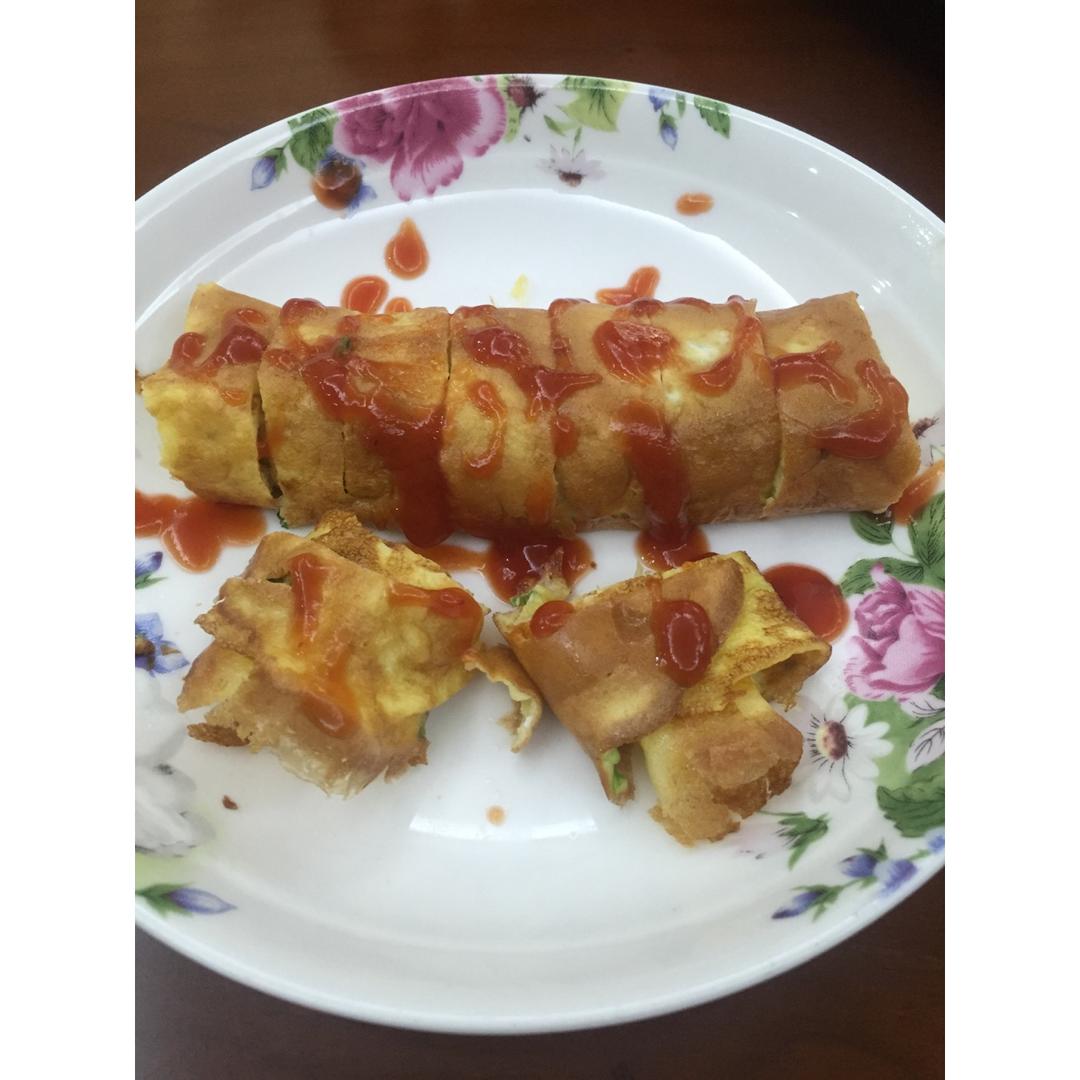 芝心鸡蛋卷