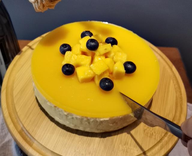 芒果酸奶慕斯蛋糕（无烤箱版）的做法