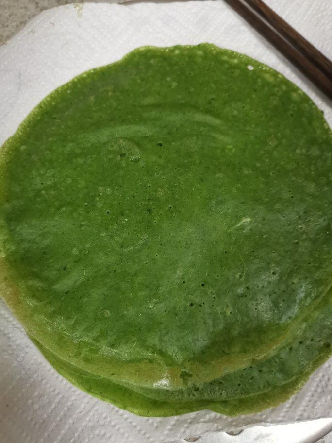 菠菜煎饼 蔬菜饼 卷饼