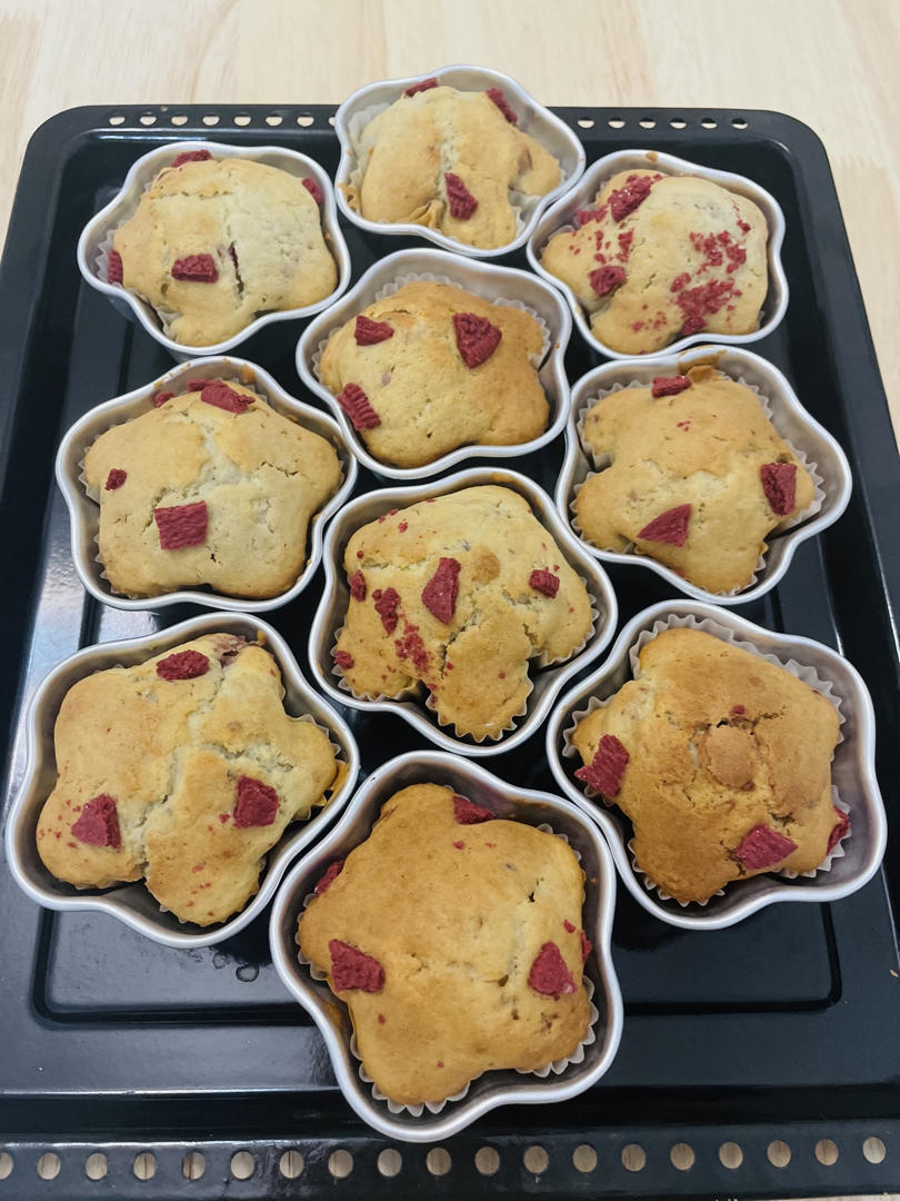 免打发❗️零失败❗️蔓越莓椰蓉马芬蛋糕㊙️