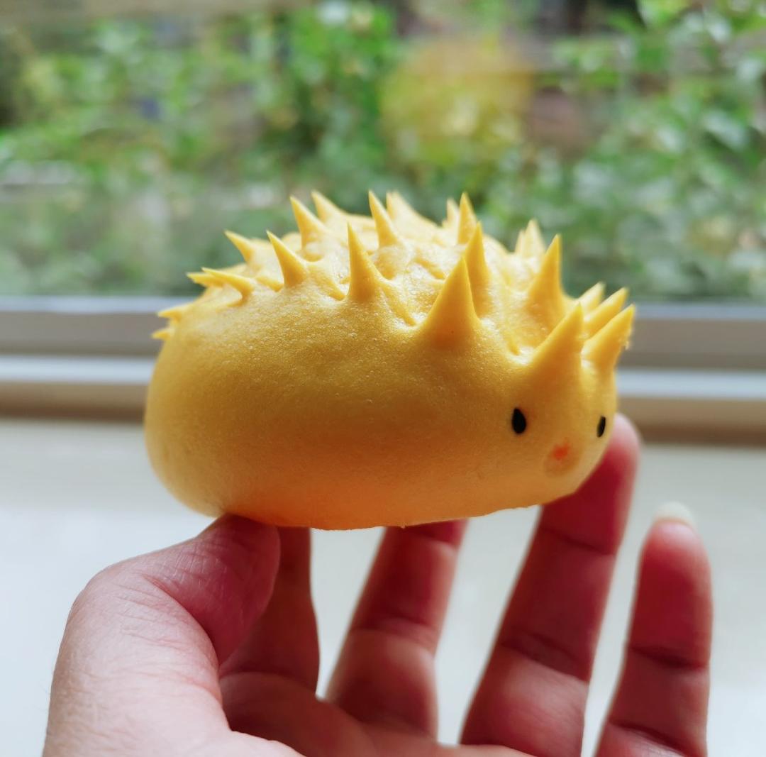 南瓜刺猬馒头