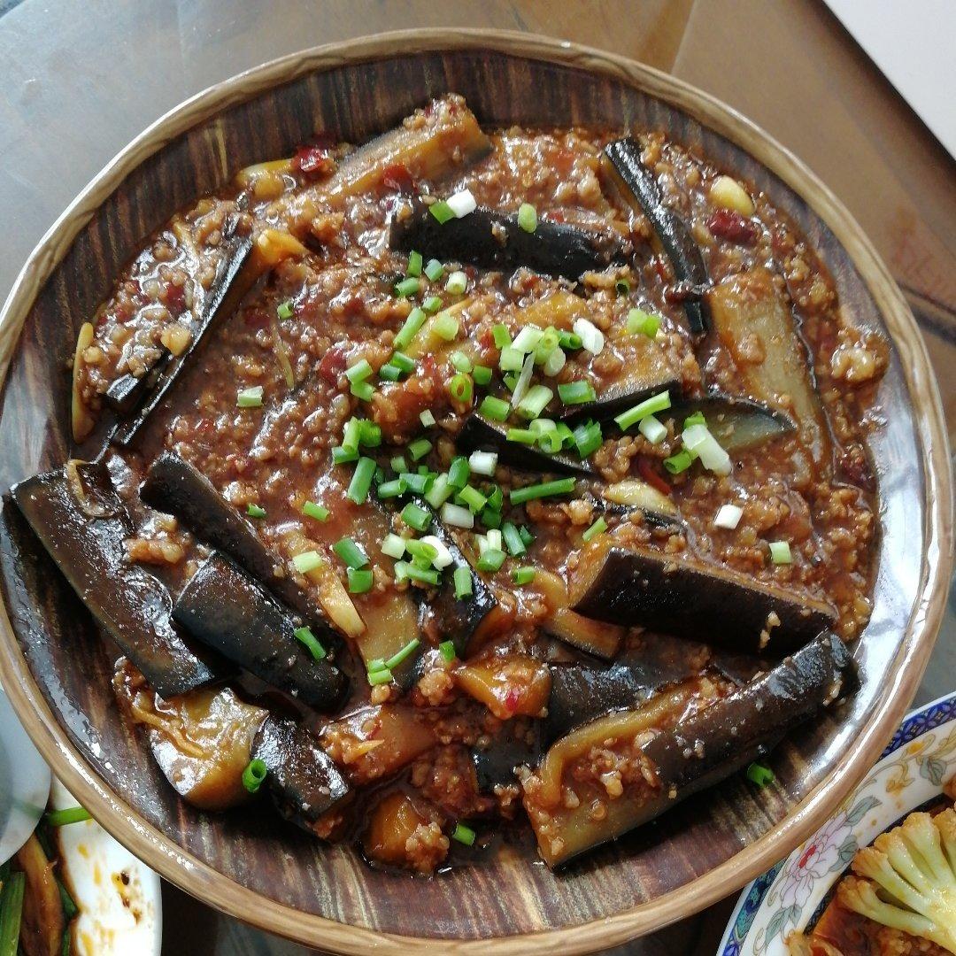 红烧肉沫茄子