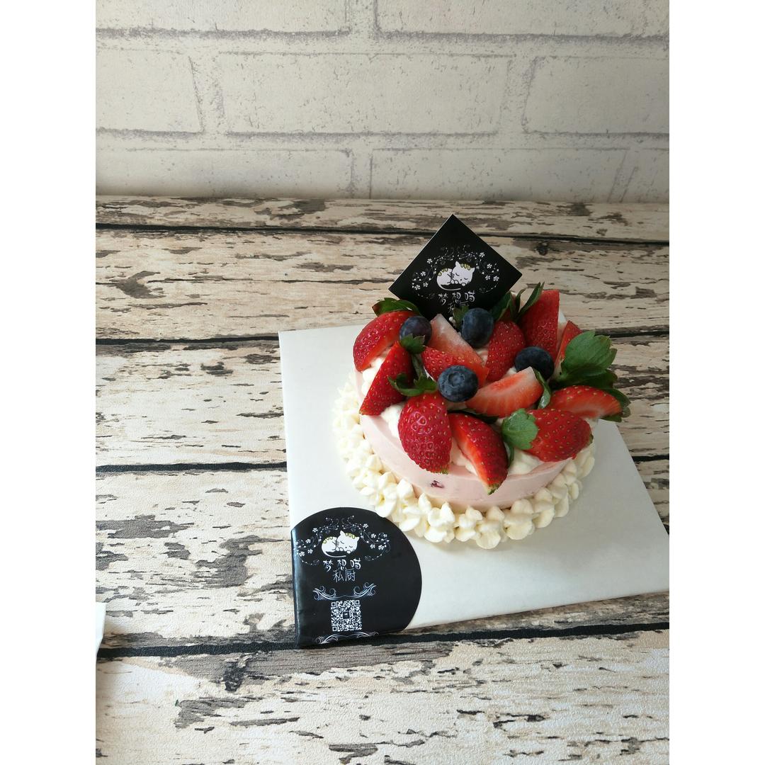 《Tinrry下午茶》教你做草莓芝士慕斯（6寸配方）