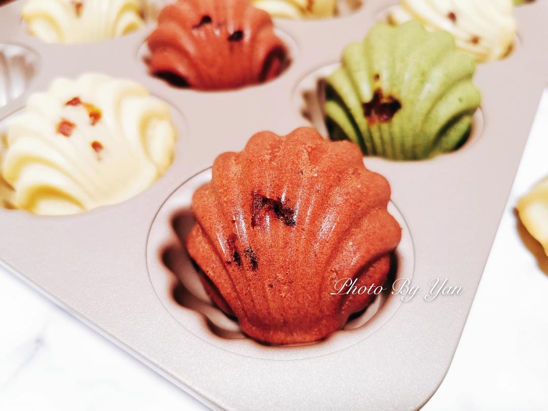 蔓越莓三色玛德琳的做法