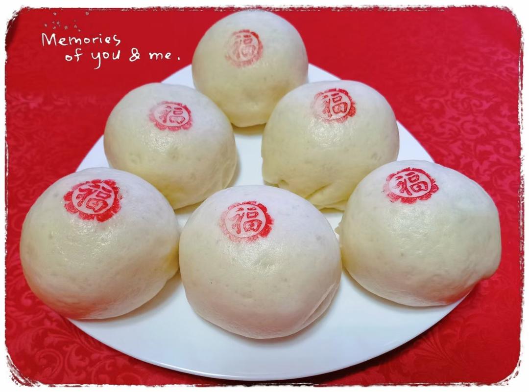 又美又暄软的——豆沙包！