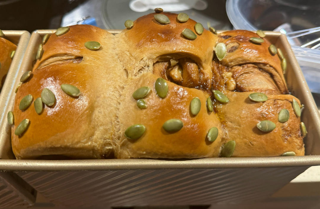 红糖核桃吐司🍞｜养生又美味｜趁热吃超级香❗️