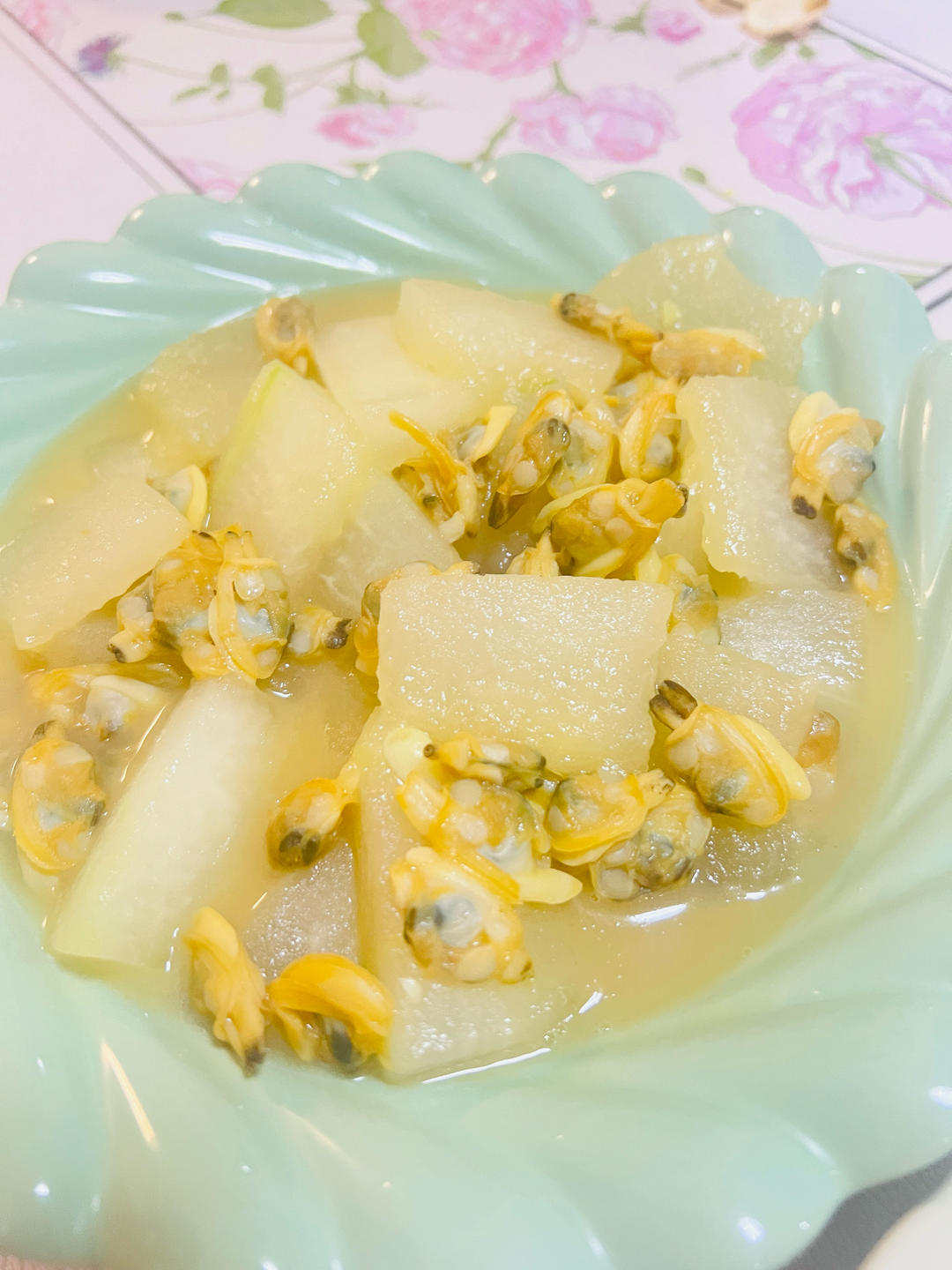 今日菜谱：冬瓜蛤蜊肉