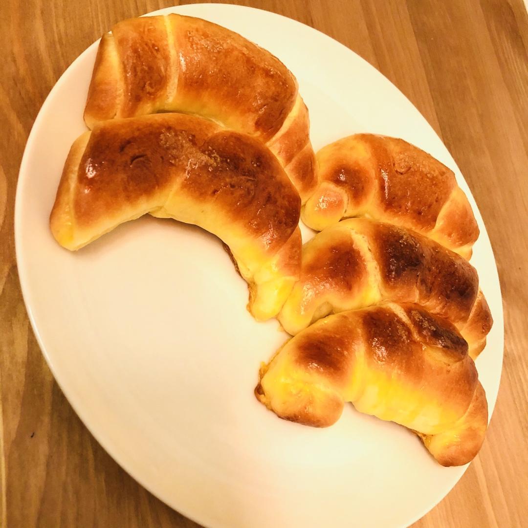 日式海盐牛角面包
