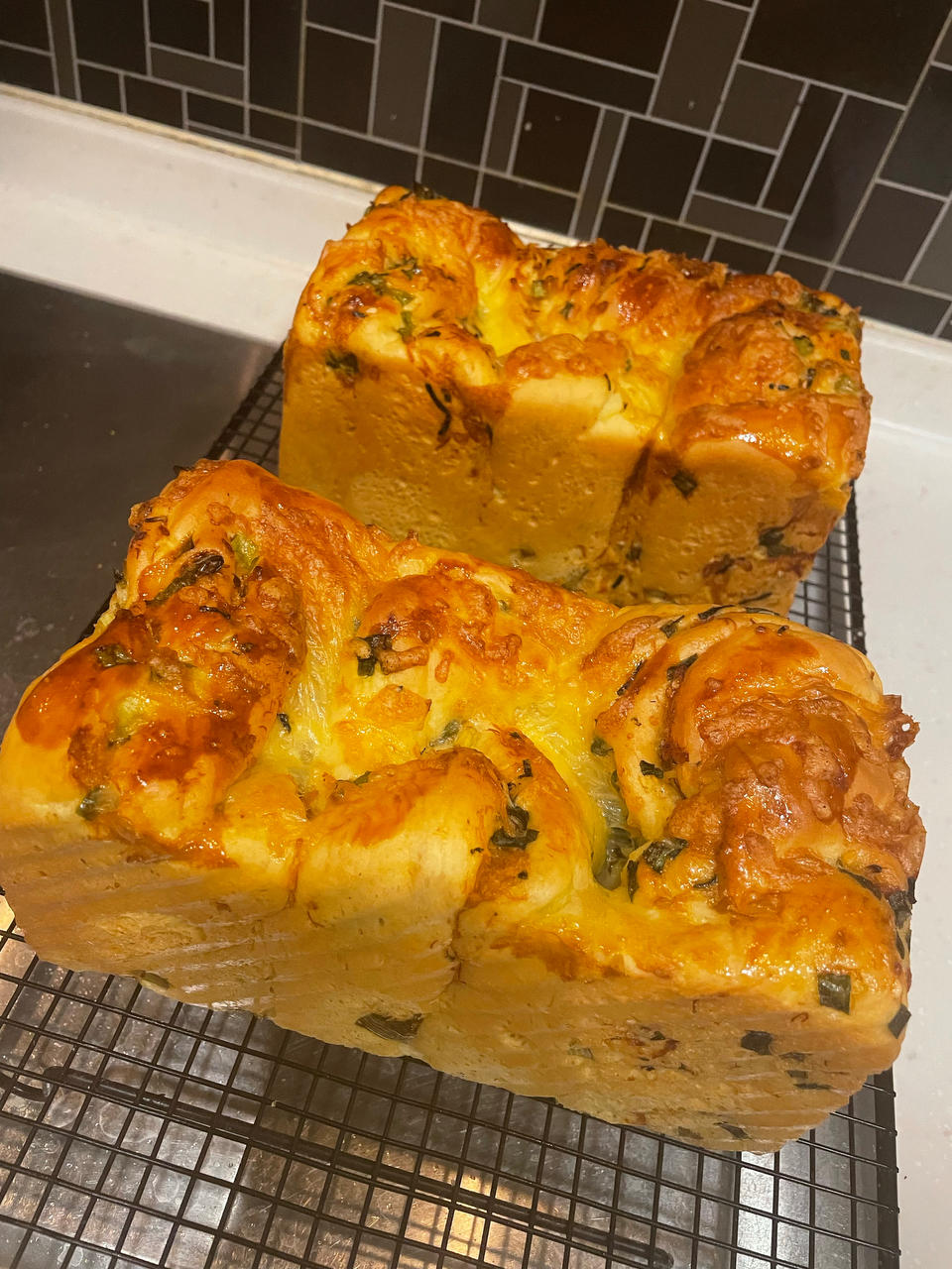 肉松香葱吐司（四种整形手法）