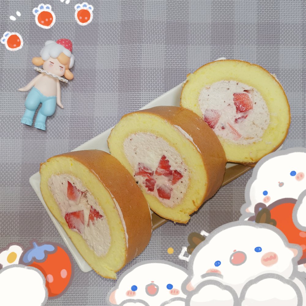 《Tinrry+》粉红荔枝蛋糕卷