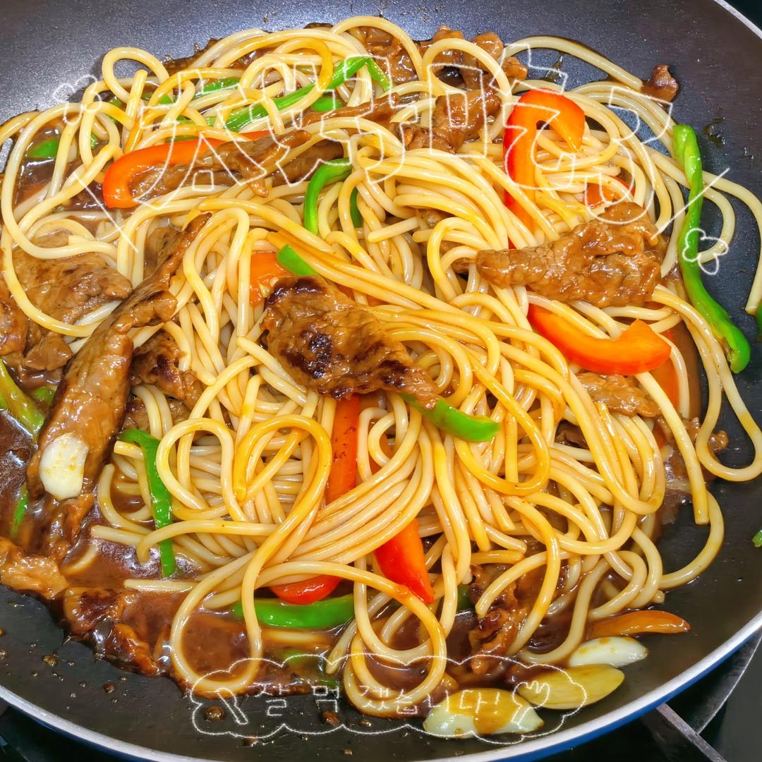 比餐厅好吃的黑椒牛柳意面🍝零失败简单教程