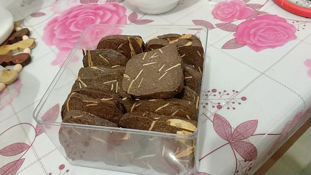 巧克力杏仁饼干（懒人版）