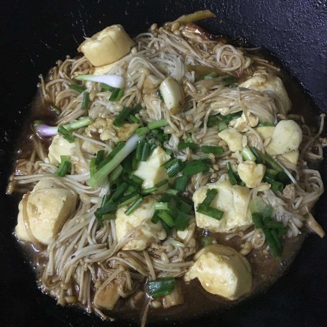 超级下饭菜--金针菇日本豆腐