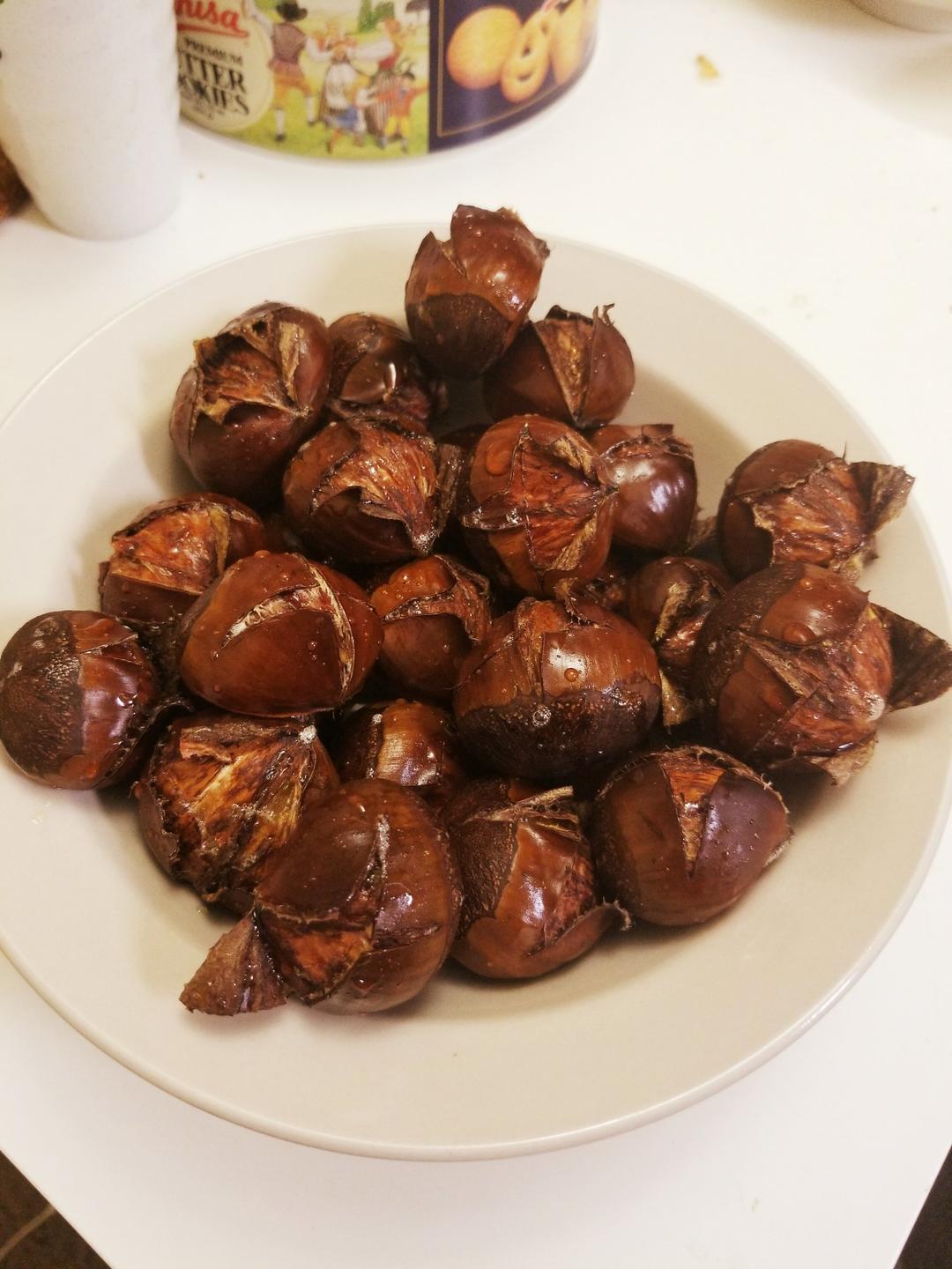 烤箱版糖炒栗子