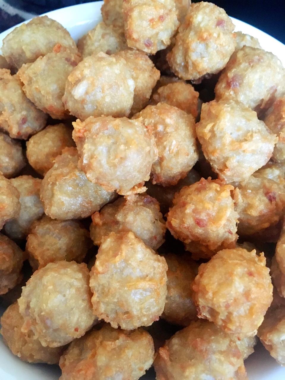 炸莲藕猪肉丸子-年味