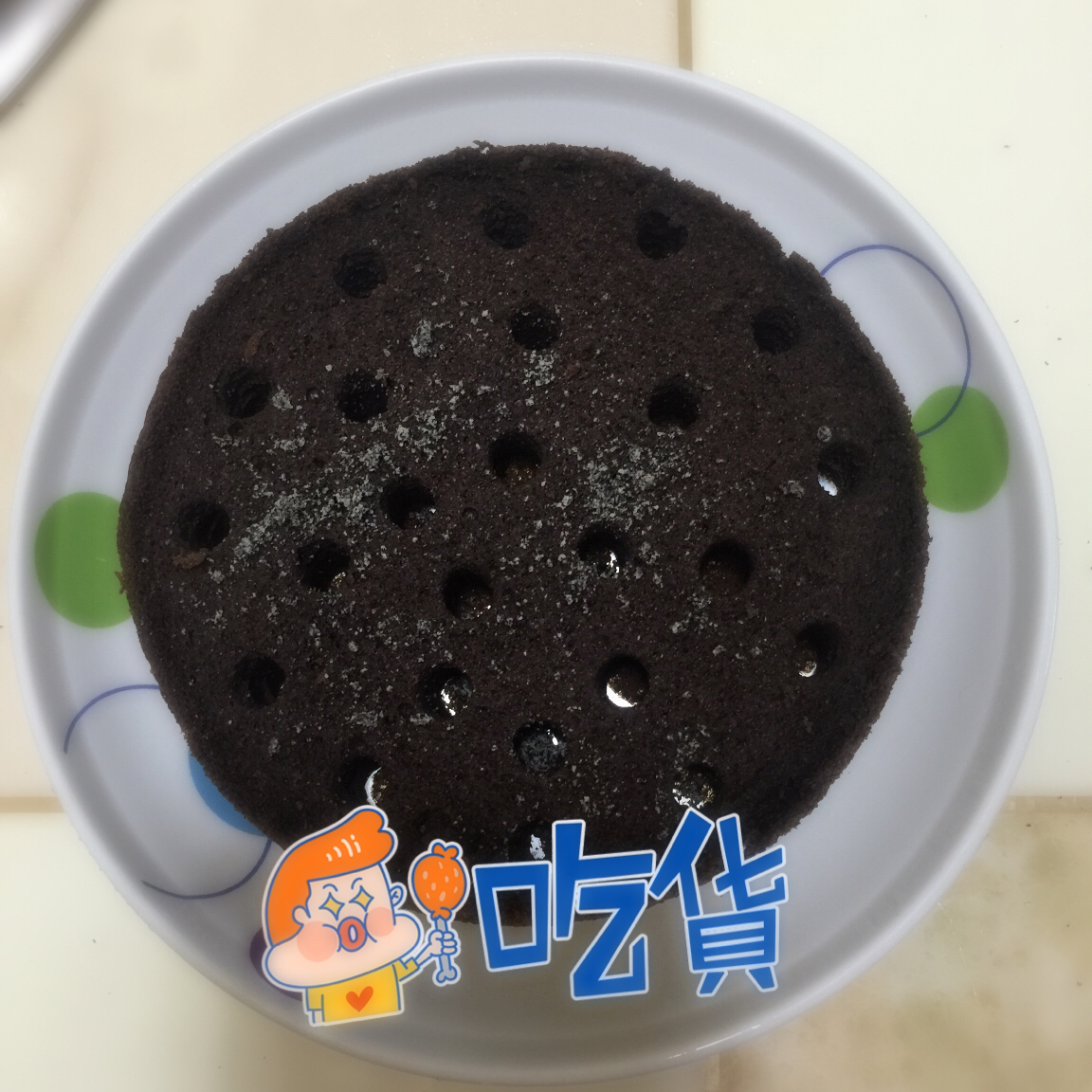 火爆的【蜂窝煤球蛋糕】（戚风蛋糕版）-这个冬天不太冷