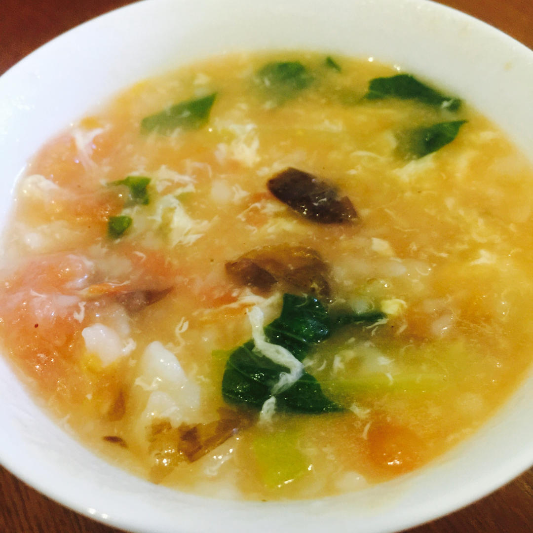西红柿鸡蛋疙瘩汤