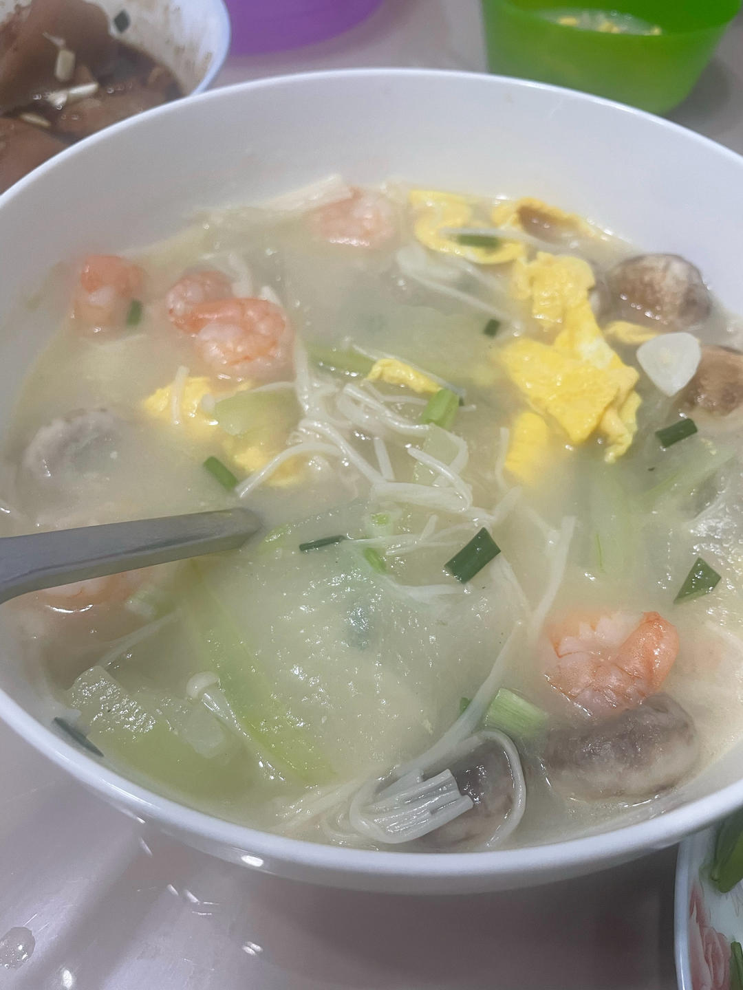 鲜掉眉毛巨好喝，三鲜刷脂汤，250大卡