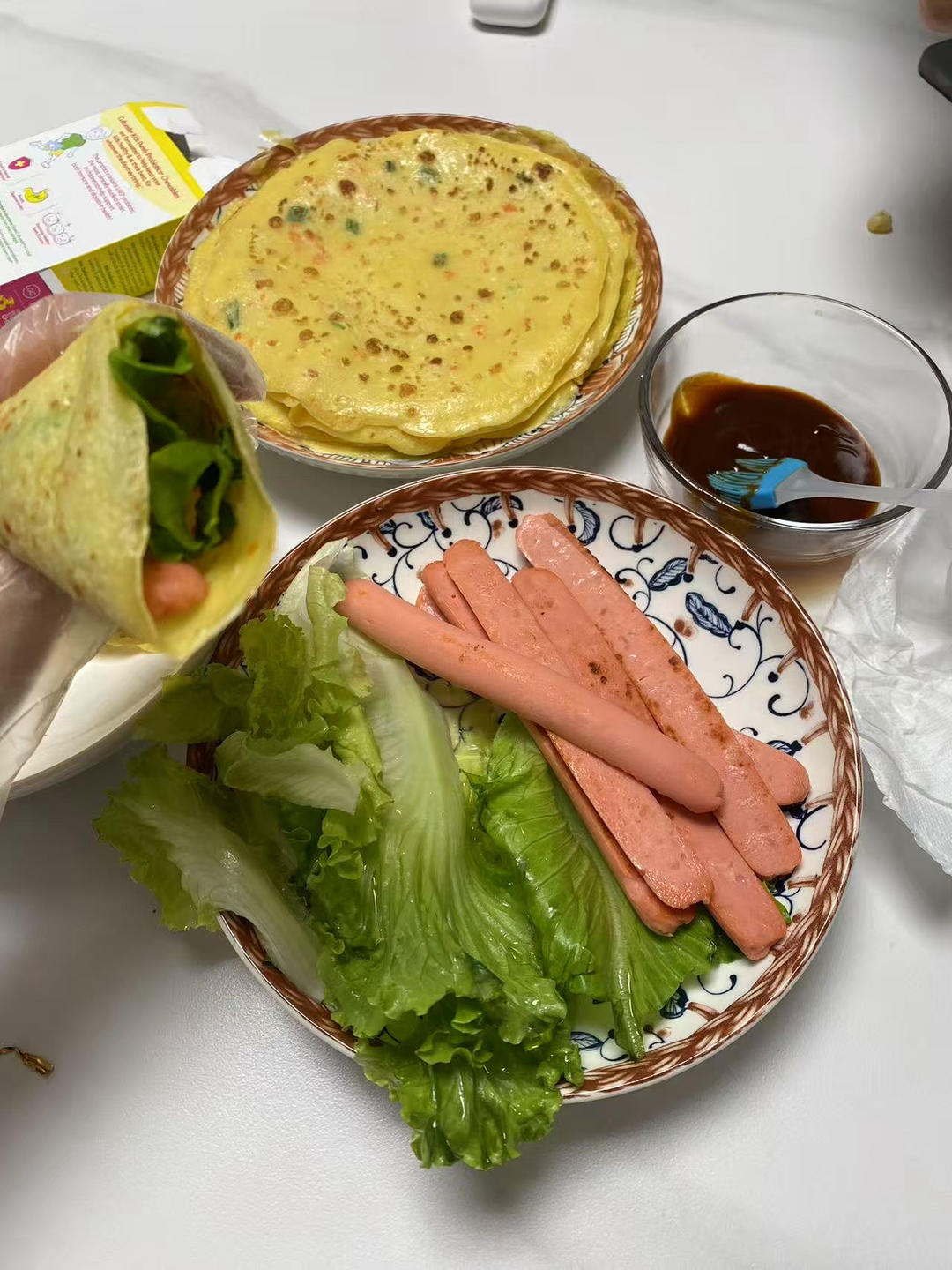 简单快手蔬菜鸡蛋煎饼