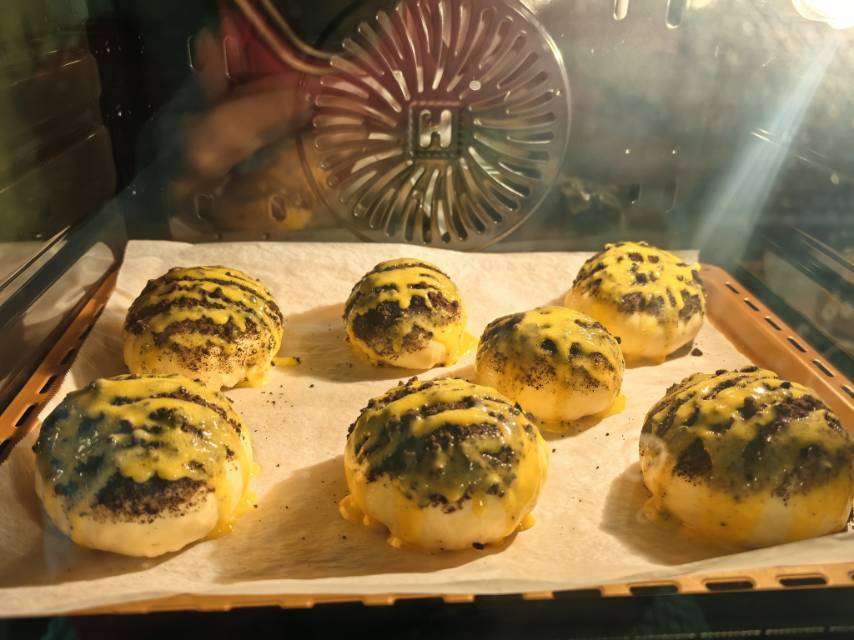 奥利奥脆皮面包🌟外脆里软 真滴好看又好吃！