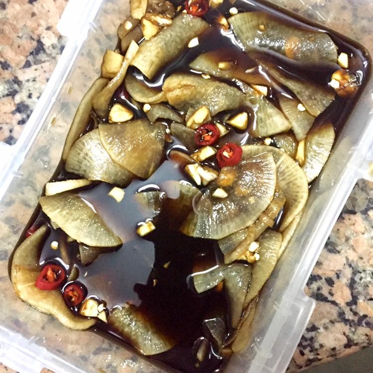 三步爽口酸酸辣辣腌萝卜片小咸菜