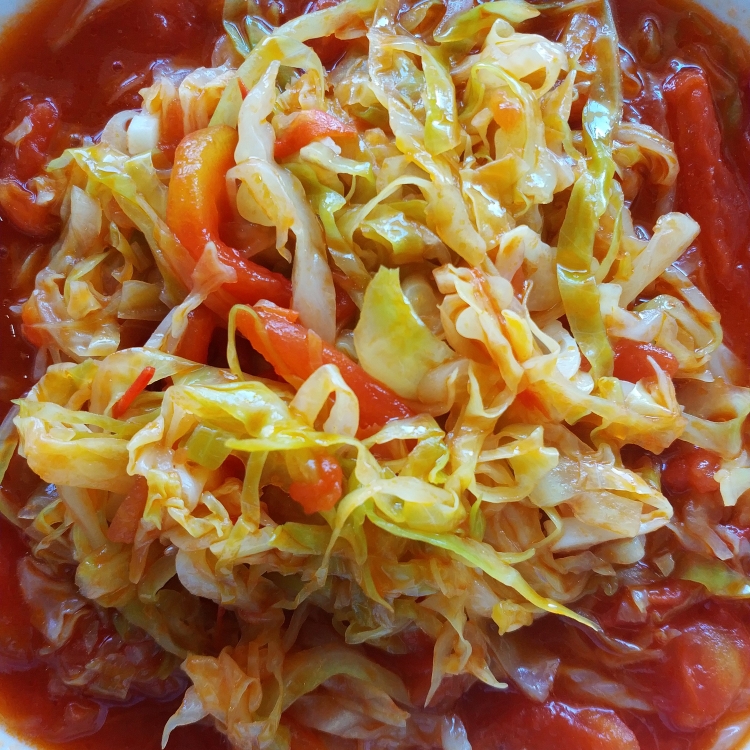 超简单的番茄炒大头菜的做法 步骤3