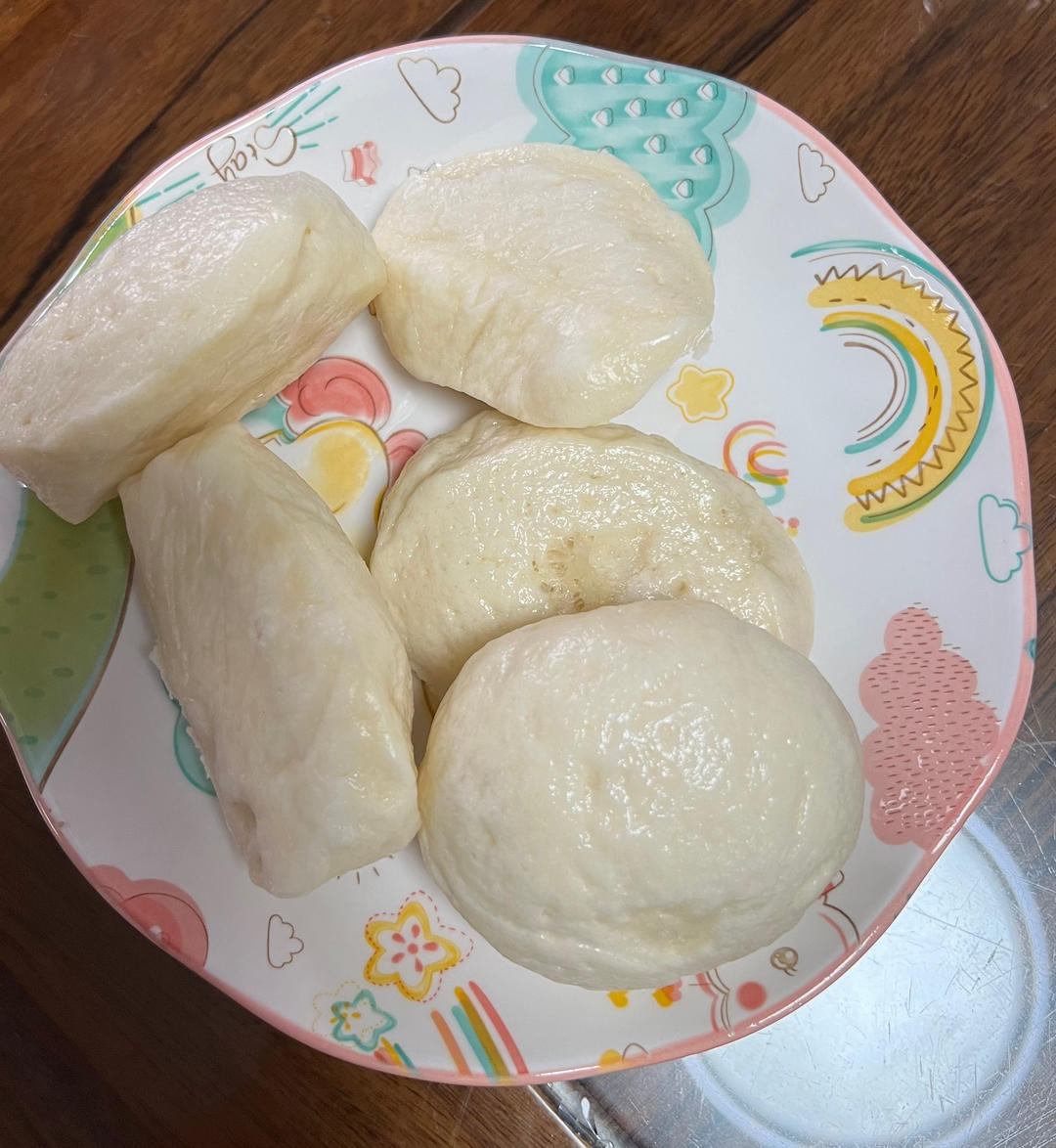 纯手工奶香馒头【无泡打粉，无添加】