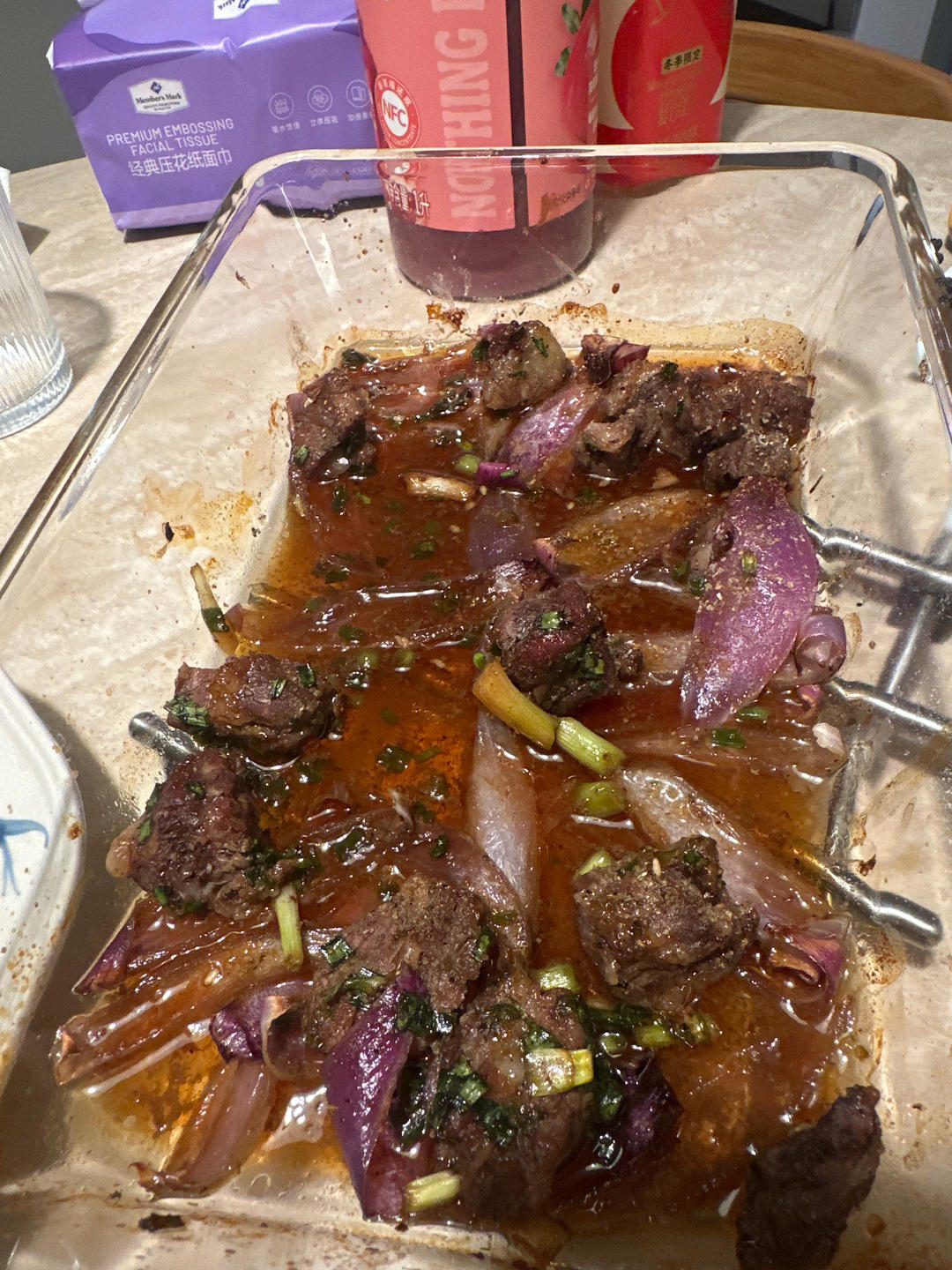 空气炸锅盐葱牛肋条