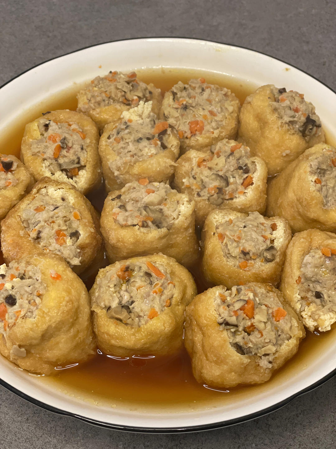油豆泡塞肉