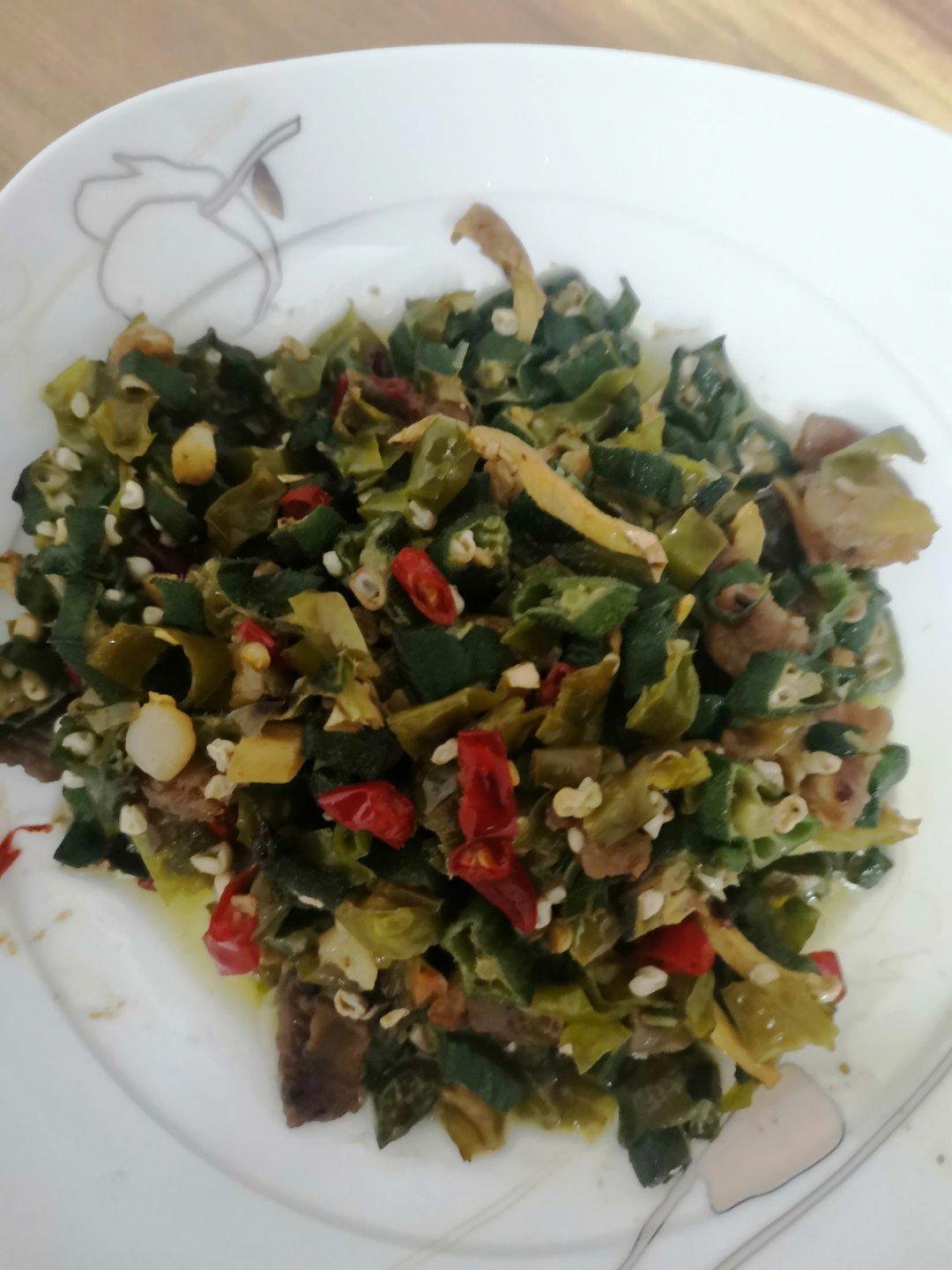 秋葵炒肉(超下饭！)