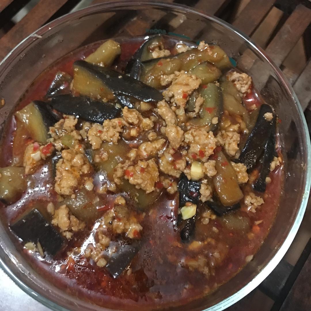 红烧肉沫茄子