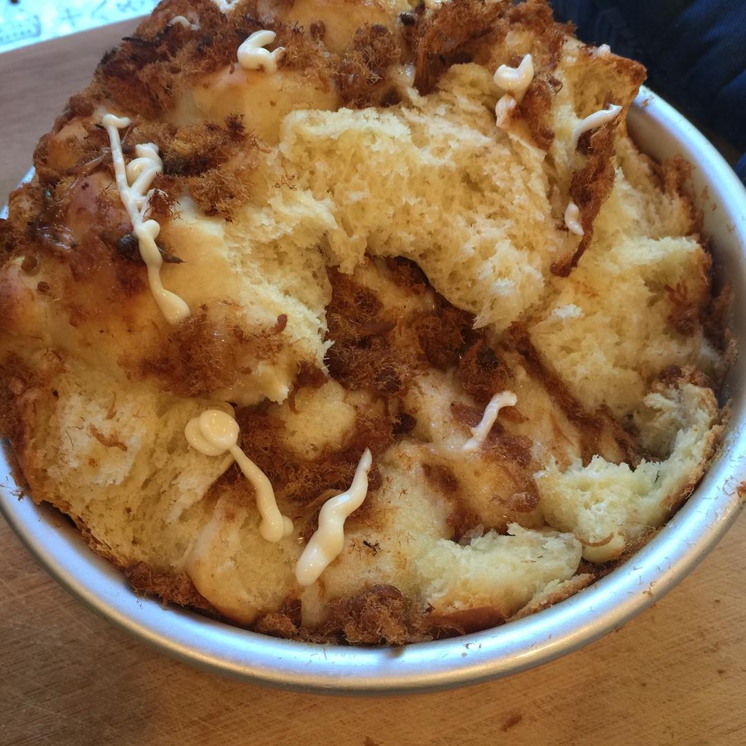 肉松手撕面包—超软会爆浆的面包哟