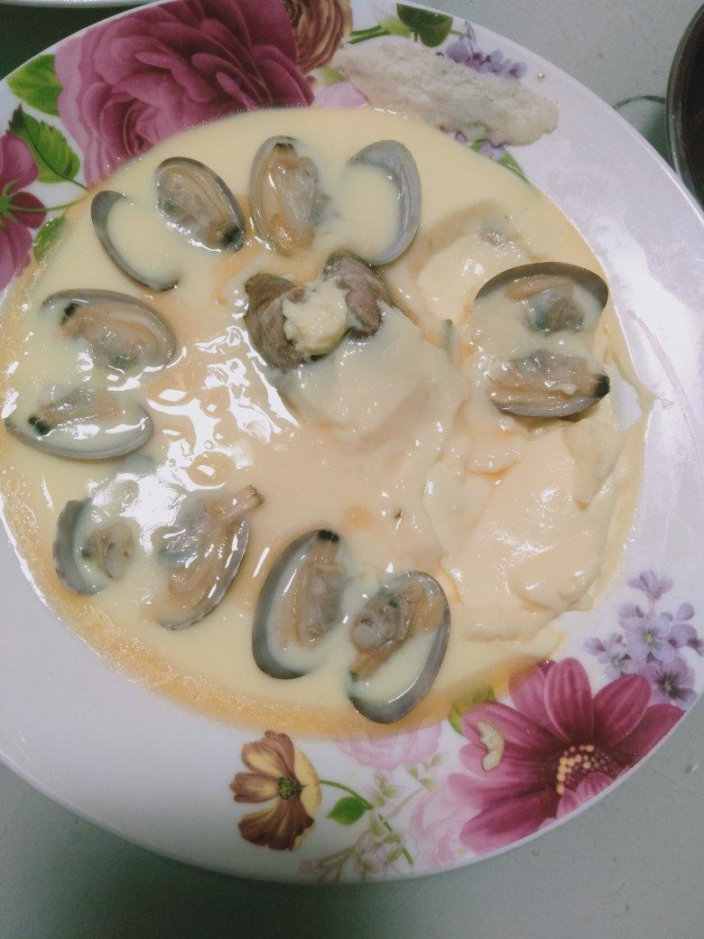 超滑嫩的蛤蜊炖蛋