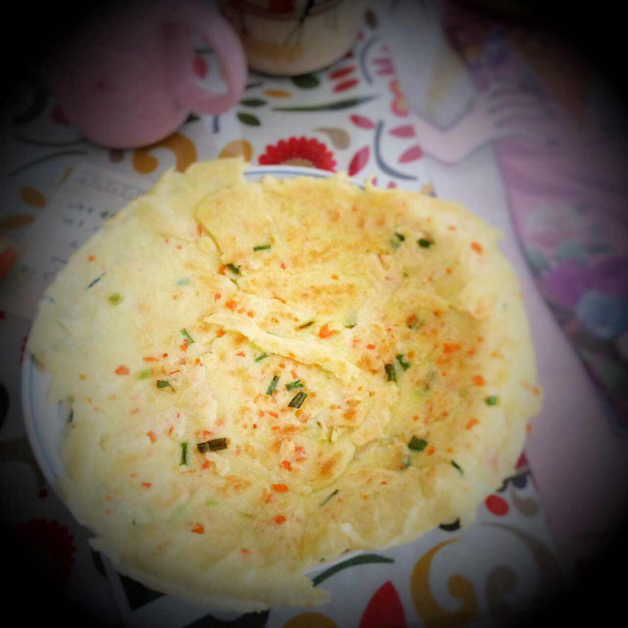 葱花鸡蛋饼