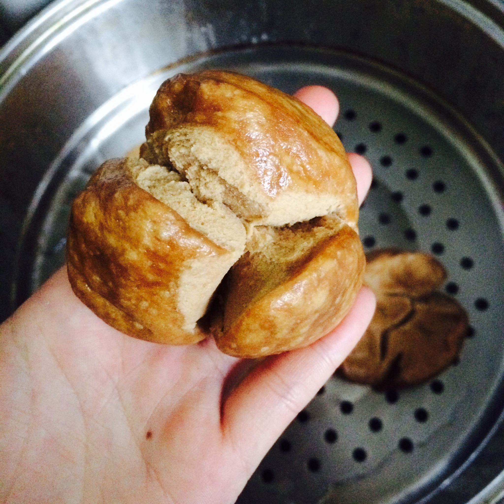 快手红糖开花馒头