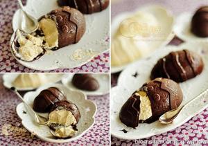 【巧克力脆皮豌豆黄冰激凌】的做法 步骤11