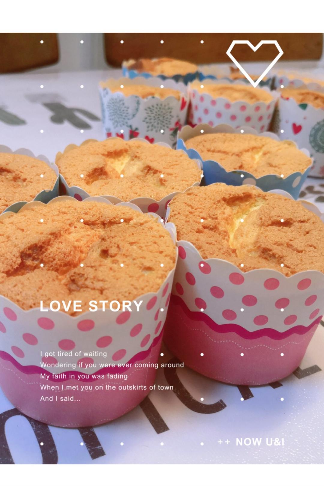 纸杯蛋糕 8寸戚风蛋糕的量