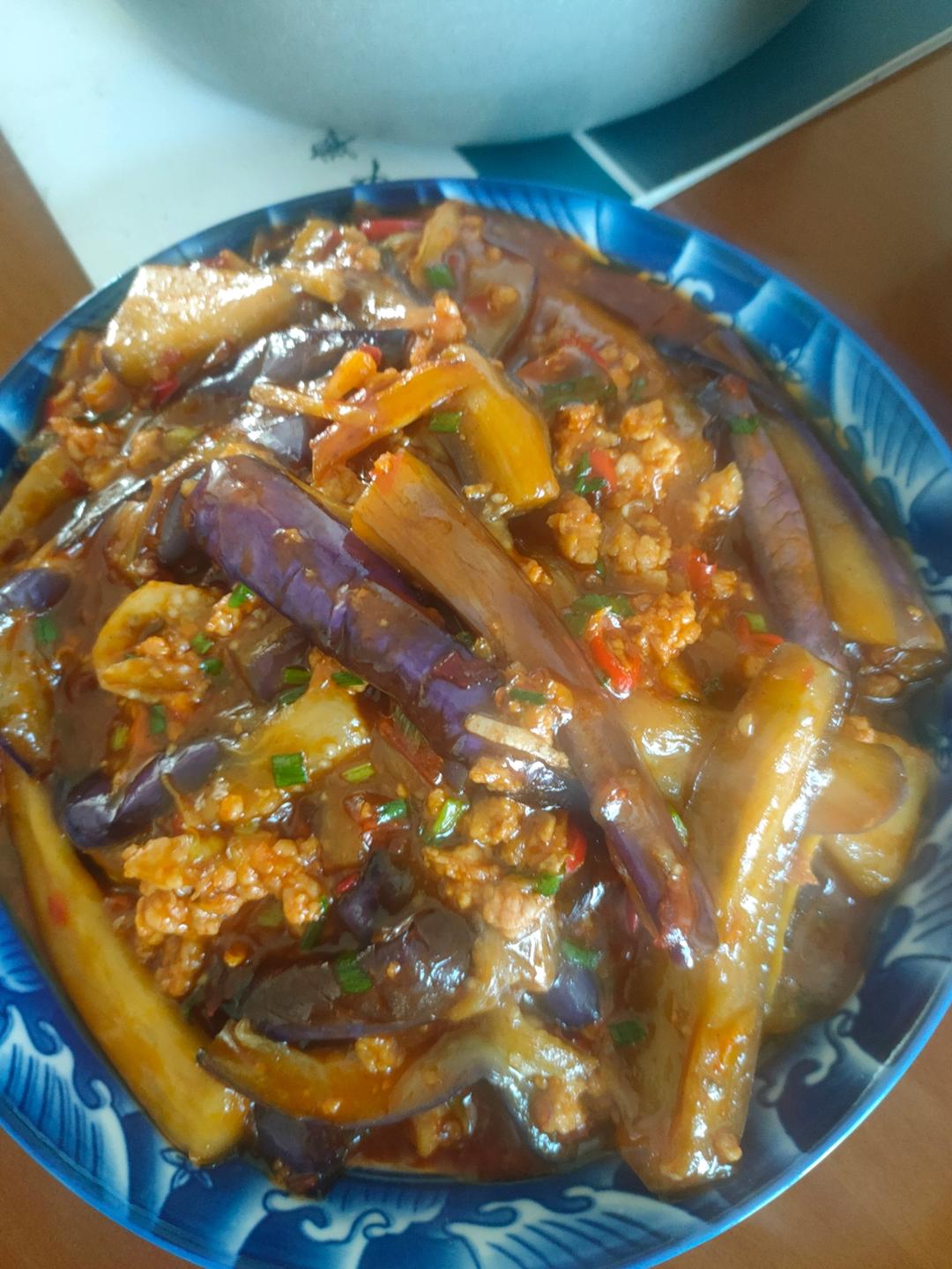 红烧肉沫茄子