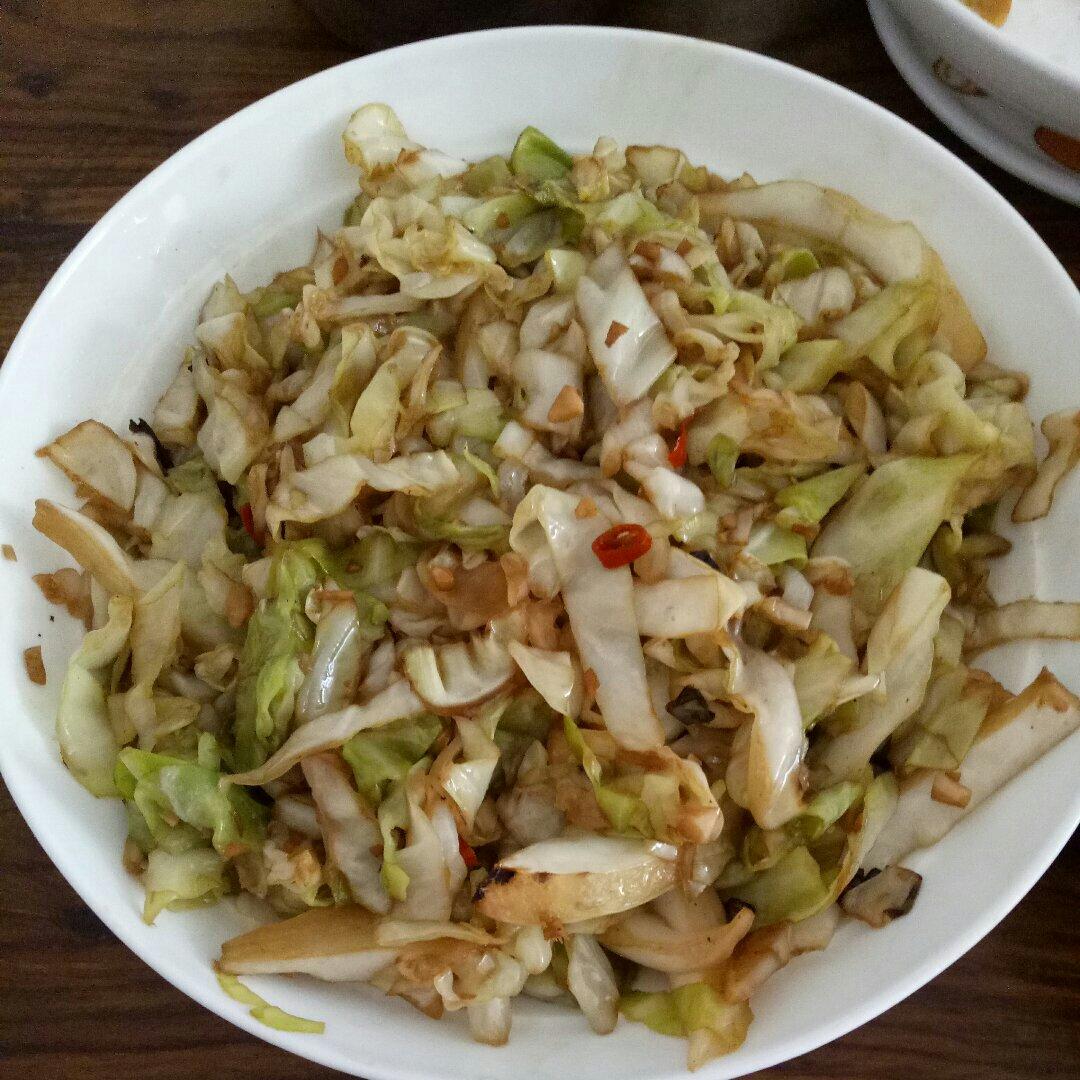 炝锅圆白菜丝