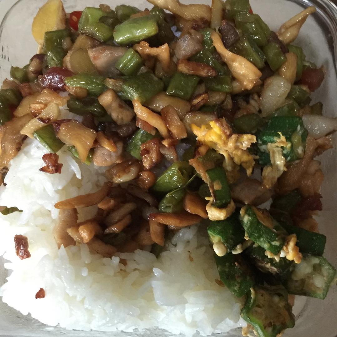 肉沫豆角下饭菜
