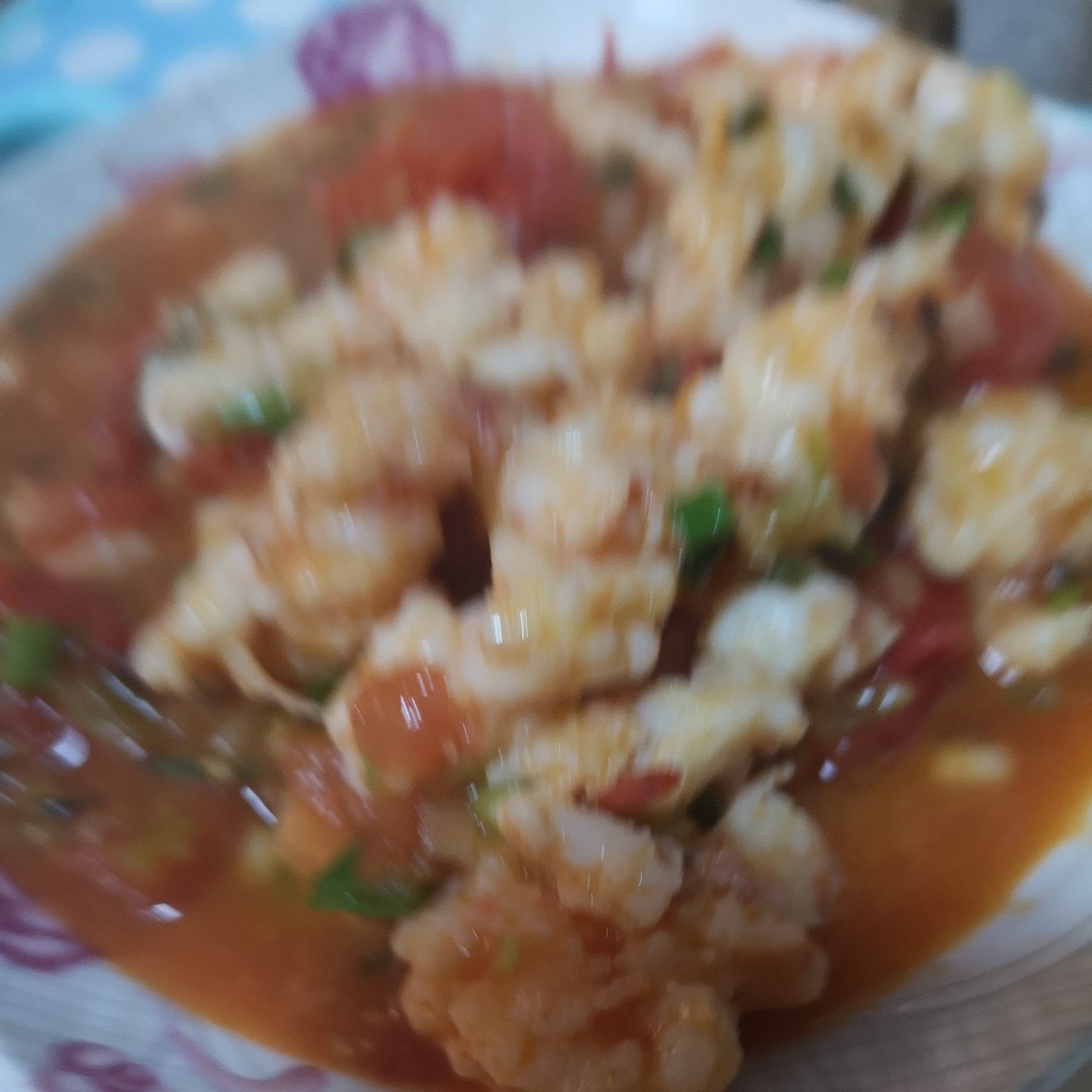 番茄虾滑➕两碗饭
